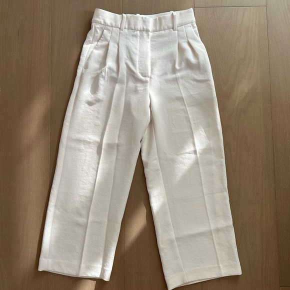 Wilfred Pants - Aritzia Wilfred Cream Trousers